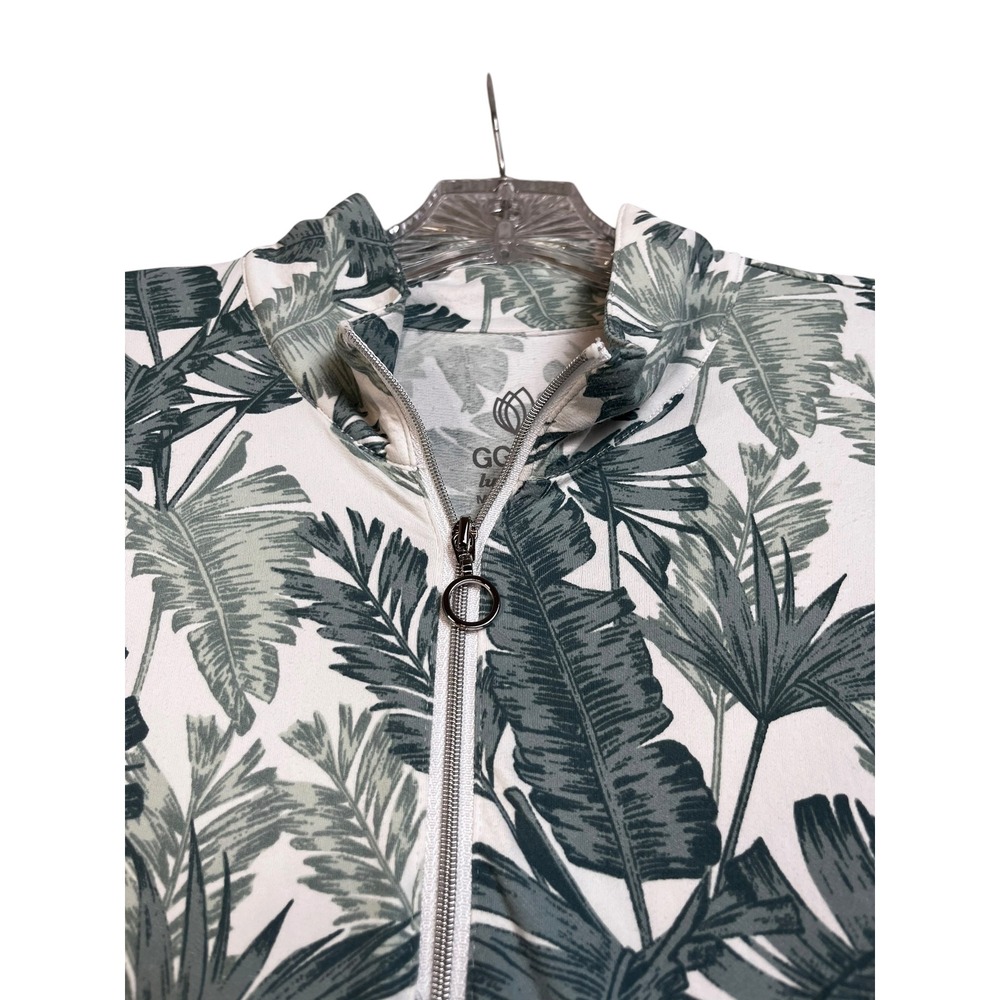 GGBlue Luxe Sport XL Tropical 1/4 Zip Long Sleeve Shirt Golf Pickleball - Picture 7 of 8